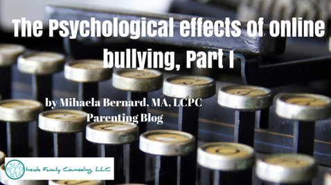 The psychological effects of online bullying